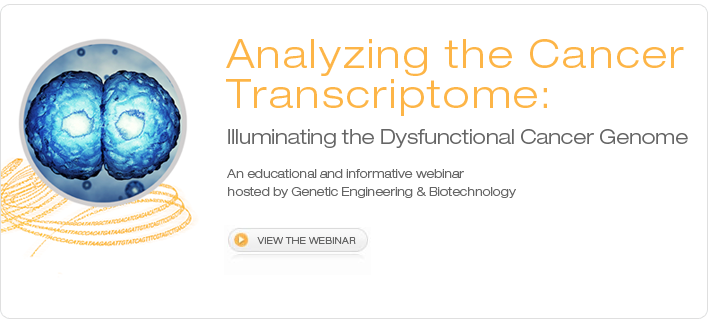 Watch the webinar - Anaylzing the Cancer Transcriptome: Illuminating the Dysfunctional Cancer Genome