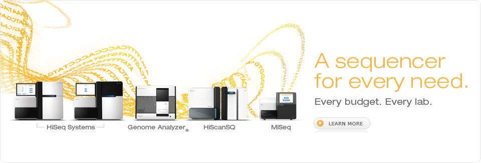 A sequencer for every need. Every budget. Every lab.