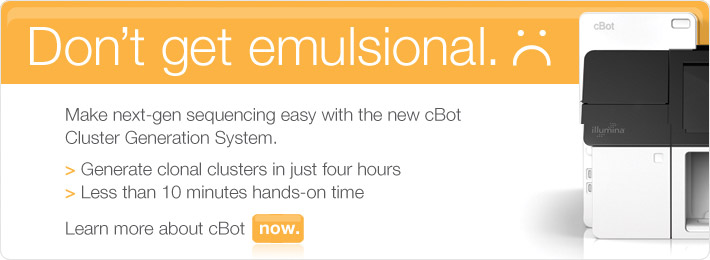 Make next-gen sequencing easy with the new cBot