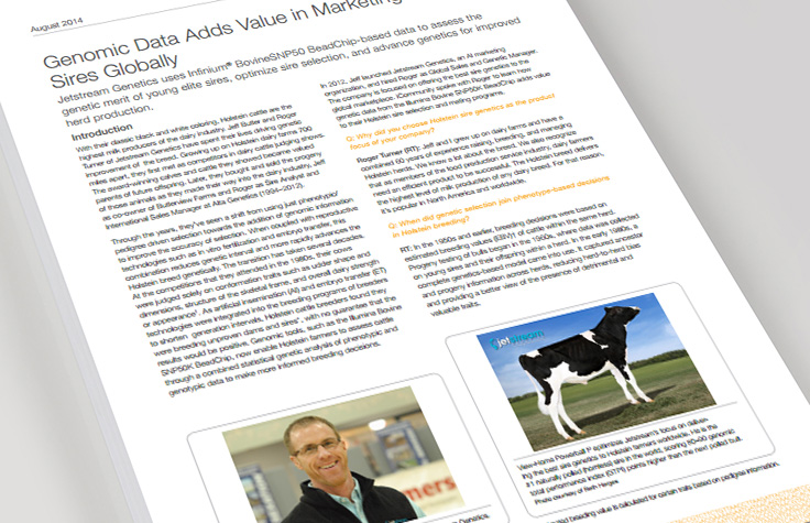 Genomic Data Adds Value in Marketing Holstein Sires