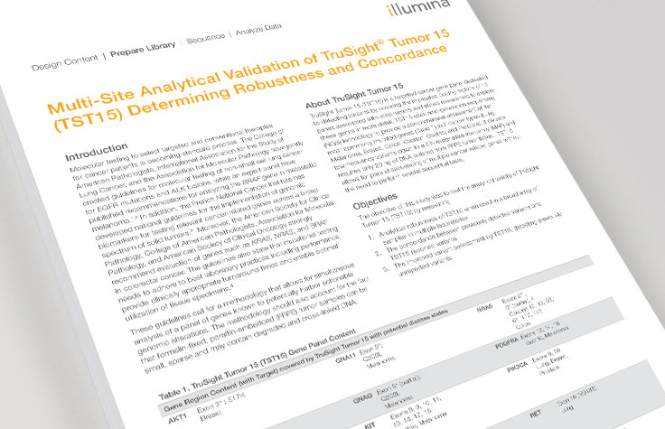 Multi-site Validation of Solid Tumor Panel