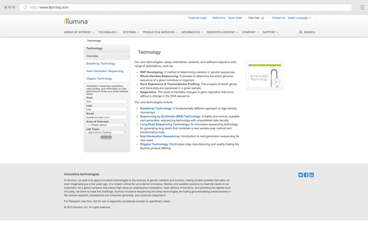 Illumina Technologies