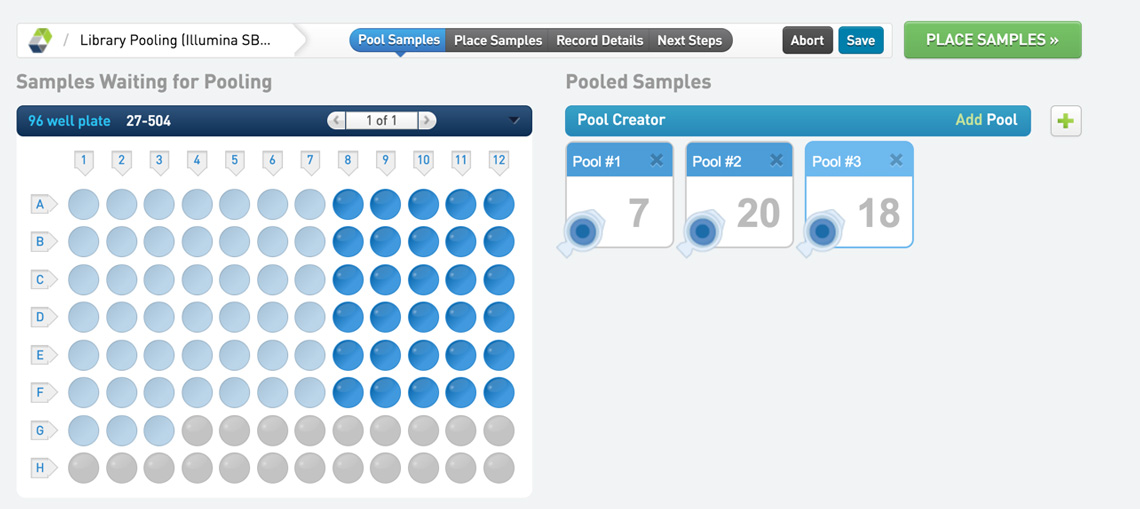 BaseSpace Clarity LIMS Pooling