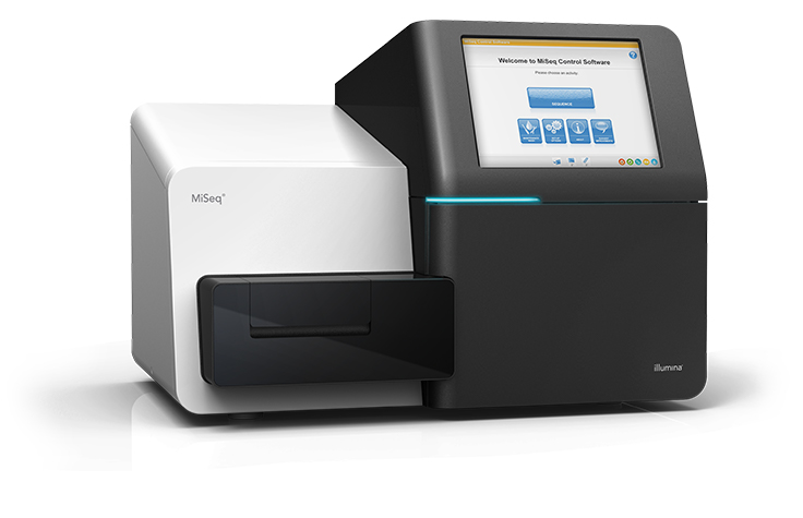 front view of the miseq system