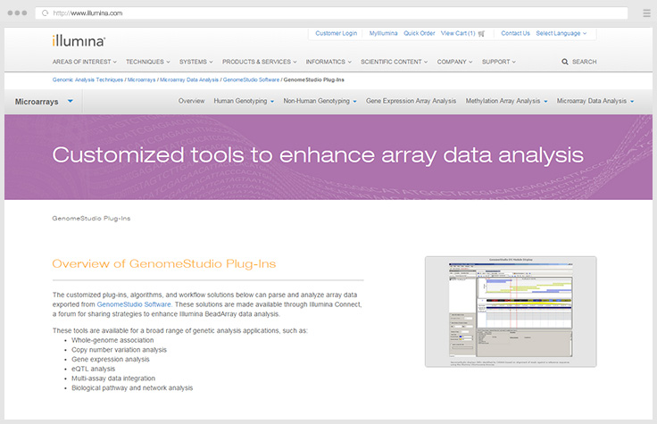 Access GenomeStudio Plug-Ins